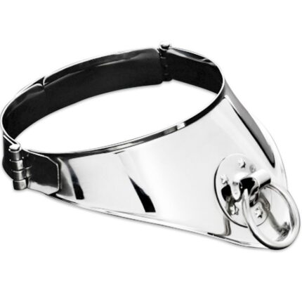 METAL HARD - COLLAR RESTRICCION CON ANILLA Y CANDADO 12.5 CM - CandyHot - Foto 1