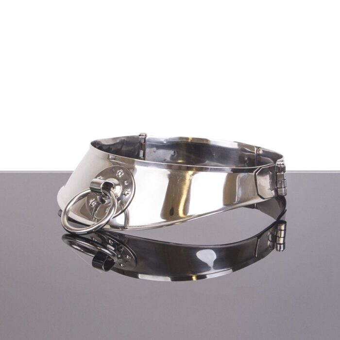 METAL HARD - COLLAR RESTRINGIDOR CON ANILLA - CandyHot - Foto 2