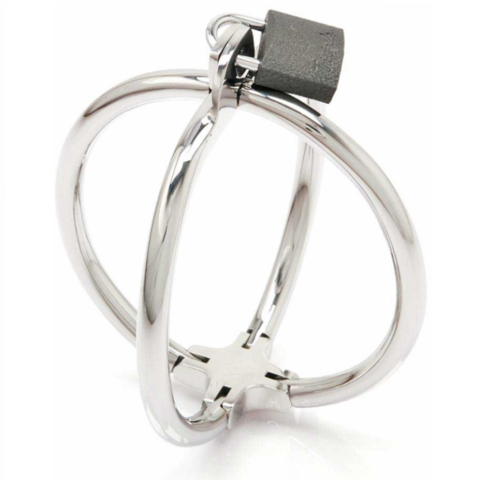 METAL HARD - CRISS CROSS ESPOSA RESTRICCIONES DE ACERO INOX - CandyHot - Foto 1