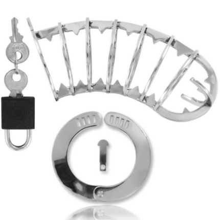 METAL HARD - JAULA PENE CON CIERRE SEGURIDAD 14 CM - CandyHot - Foto 2