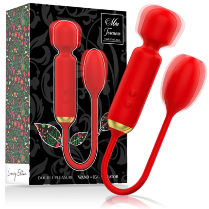 MIA - TOSCANA DOUBLE PLEASURE WAND + HUEVO VIBRADOR - CandyHot - Foto 1