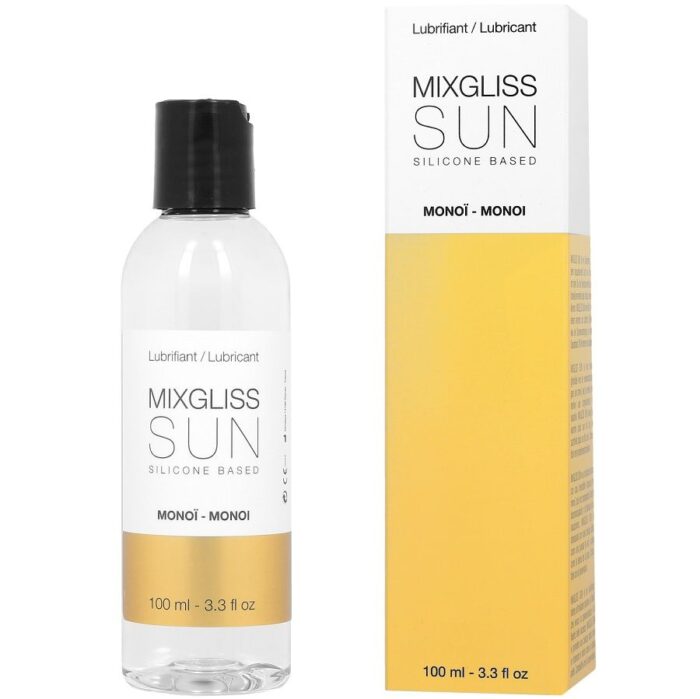 MIXGLISS - BASED LUBRICANTE BASE SILICONA ÁROMA MONOI 100ML - CandyHot - Foto 1