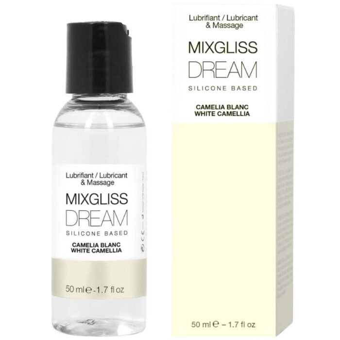 MIXGLISS - DREAM LUBRICANTE SILICONA CAMELIA BLANCA 50 ML - CandyHot - Foto 1