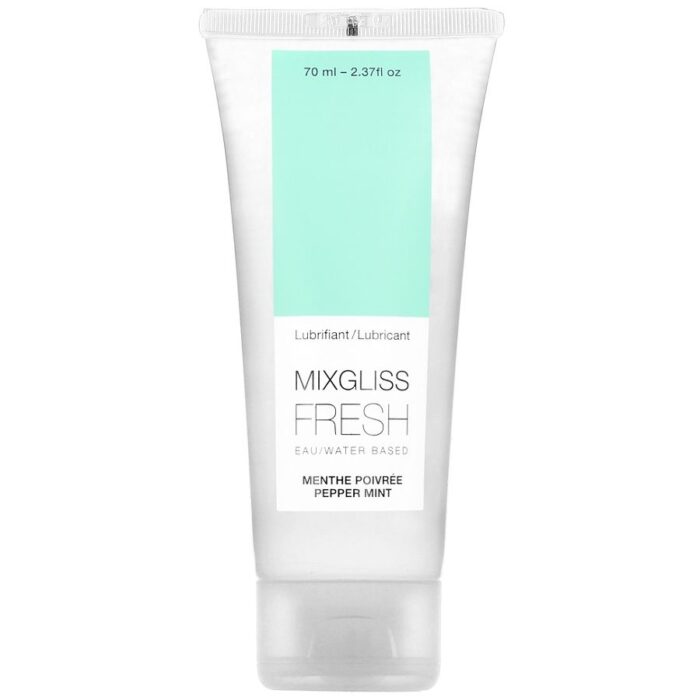 MIXGLISS - LUBRICANTE BASE AGUA EFECTO FRIO SABOR A MENTA 70 ML - CandyHot - Foto 1