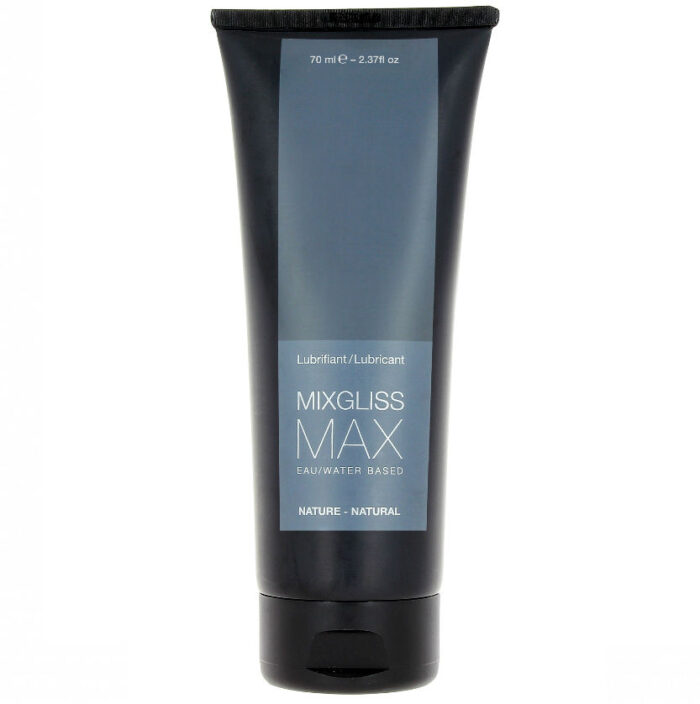 MIXGLISS - MAX LUBRICANTE ANAL BASE AGUA NATURAL 70 ML - CandyHot - Foto 1