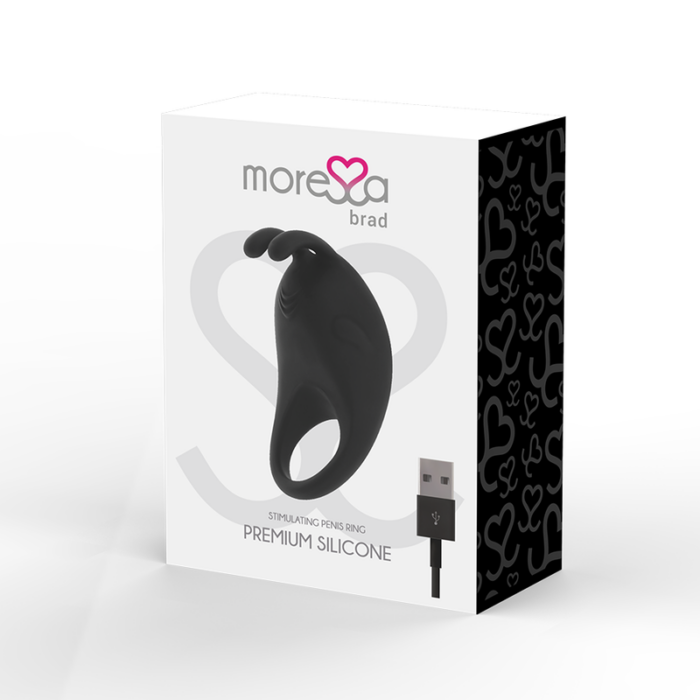 MORESSA - BRAD PREMIUM SILICONE RECARGABLE NEGRO - CandyHot - Foto 4