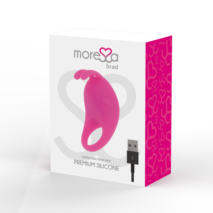 MORESSA - BRAD PREMIUM SILICONE RECARGABLE ROSA - CandyHot - Foto 3