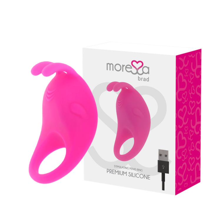 MORESSA - BRAD PREMIUM SILICONE RECARGABLE ROSA - CandyHot - Foto 1