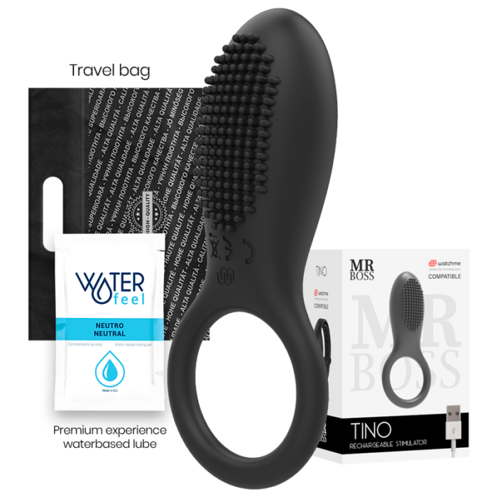 MR BOSS - TINO ANILLO ESTIMULADOR COMPATIBLE CON WATCHME WIRELESS TECHNOLOGY - CandyHot - Foto 1