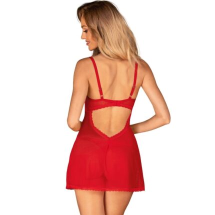OBSESSIVE - BABYDOLL Y TANGA CHILISA XS/S - CandyHot - Foto 2