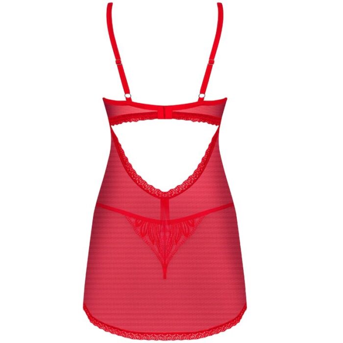 OBSESSIVE - BABYDOLL Y TANGA CHILISA XS/S - CandyHot - Foto 6