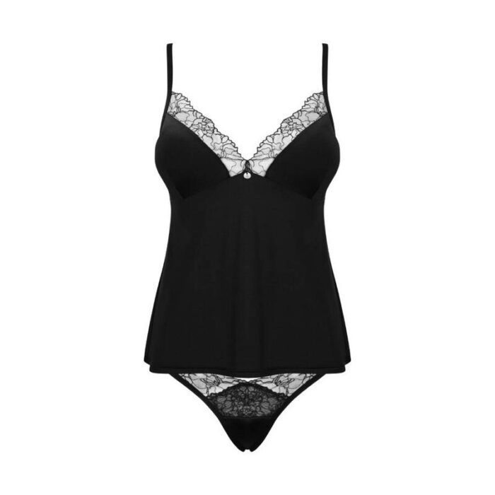 OBSESSIVE - BELLA ROU TOP & PANTIES XS/S - CandyHot - Foto 5