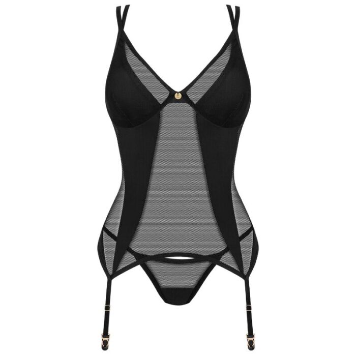 OBSESSIVE - NESARI CORSET & TANGA M/L - CandyHot - Foto 5