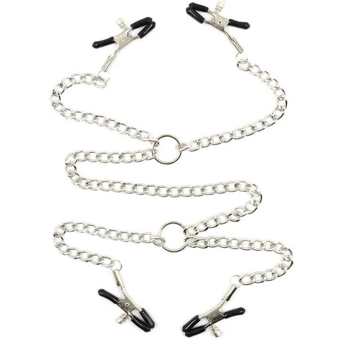 OHMAMA FETISH - 4 PINZAS PEZONES CON CADENAS - CandyHot - Foto 2