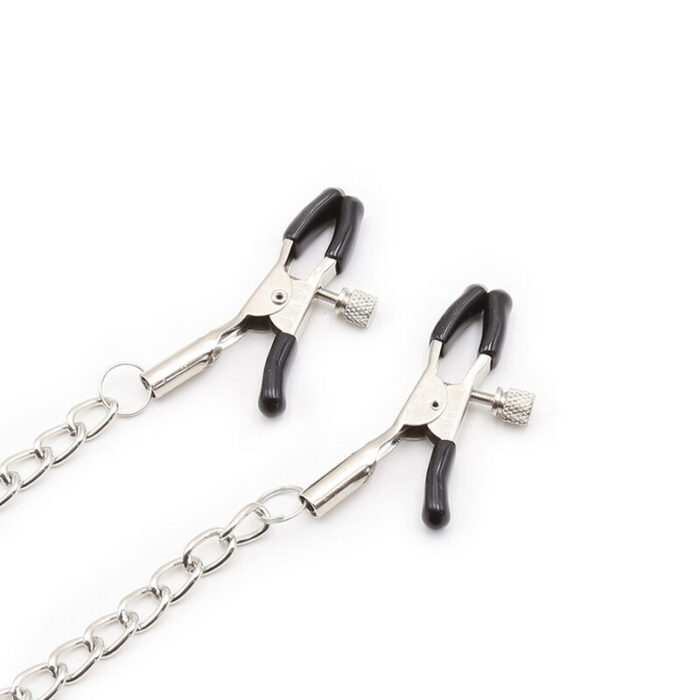 OHMAMA FETISH - MORDAZA DE ANILLA CON CADENAS Y PINZAS PEZONES - CandyHot - Foto 4
