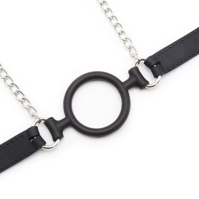 OHMAMA FETISH - MORDAZA DE ANILLA CON CADENAS Y PINZAS PEZONES - CandyHot - Foto 5