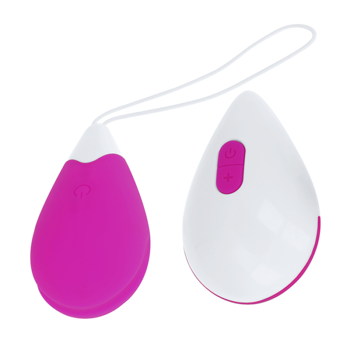 OHMAMA - HUEVO VIBRADOR 10 MODOS LILA Y BLANCO - CandyHot - Foto 2