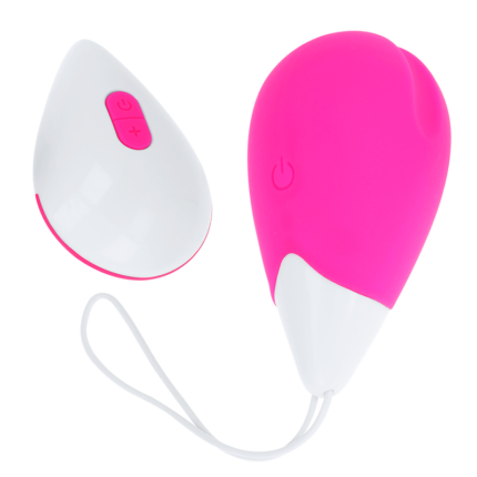 OHMAMA - HUEVO VIBRADOR 10 MODOS ROSA Y BLANCO - CandyHot - Foto 1