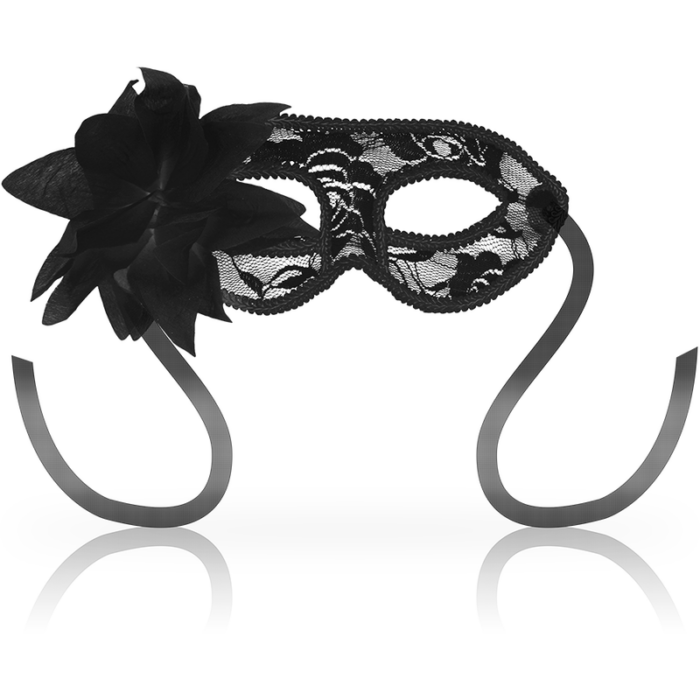 OHMAMA - MASKS ANTIFAZ CON ENCAJES Y FLOR NEGRO - CandyHot - Foto 1