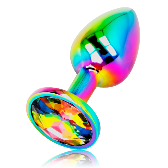 OHMAMA - PLUG ANAL CIRCULO IRIDISCENTE TALLA M - CandyHot - Foto 1