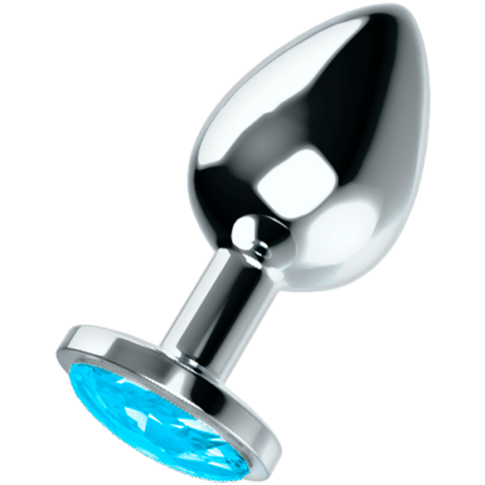 OHMAMA - PLUG ANAL CON CRISTAL AZUL L - CandyHot - Foto 1