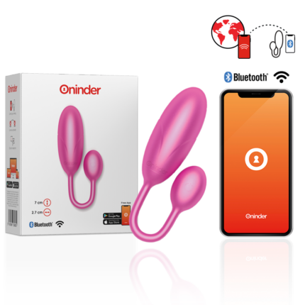 ONINDER - DENVER HUEVO VIBRADOR ROSA 7 X 2.7 CM - APP GRATUITA - CandyHot - Foto 1