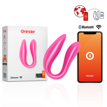 ONINDER - LISBOA ESTIMULADOR PUNTO G & CLÍTORIS ROSA - APP GRATUITA ROSA - CandyHot - Foto 1