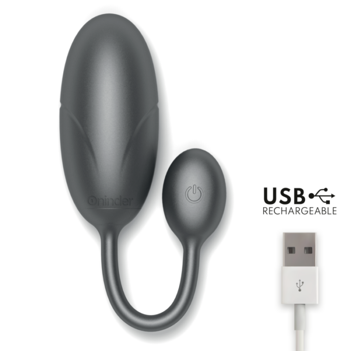 ONINDER - TOKYO HUEVO VIBRADOR NEGRO 7.5 X 3.2 CM - APP GRATUITA - CandyHot - Foto 5