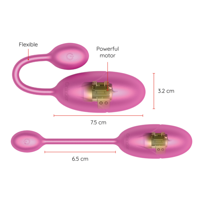 ONINDER - TOKYO HUEVO VIBRADOR ROSA 7.5 X 3.2 CM - APP GRATUITA - CandyHot - Foto 3