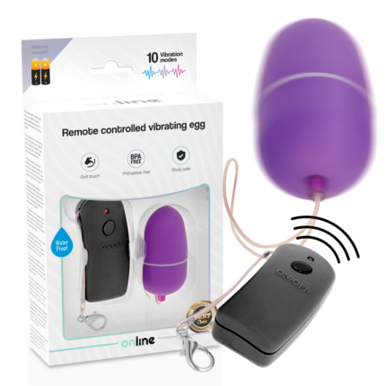 ONLINE - HUEVO VIBRADOR CON MANDO CONTROL REMOTO LILA - CandyHot - Foto 1