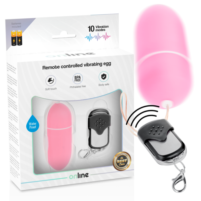 ONLINE - HUEVO VIBRADOR CONTROL REMOTO L ROSA - CandyHot - Foto 1