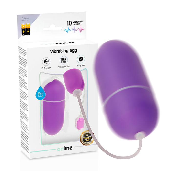 ONLINE - HUEVO VIBRADOR WATERPROOF LILA - CandyHot - Foto 1