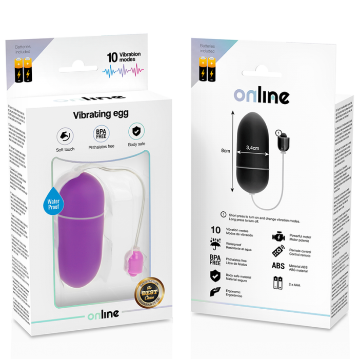 ONLINE - HUEVO VIBRADOR WATERPROOF LILA - CandyHot - Foto 4