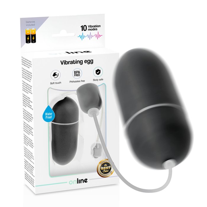 ONLINE - HUEVO VIBRADOR WATERPROOF NEGRO - CandyHot - Foto 1