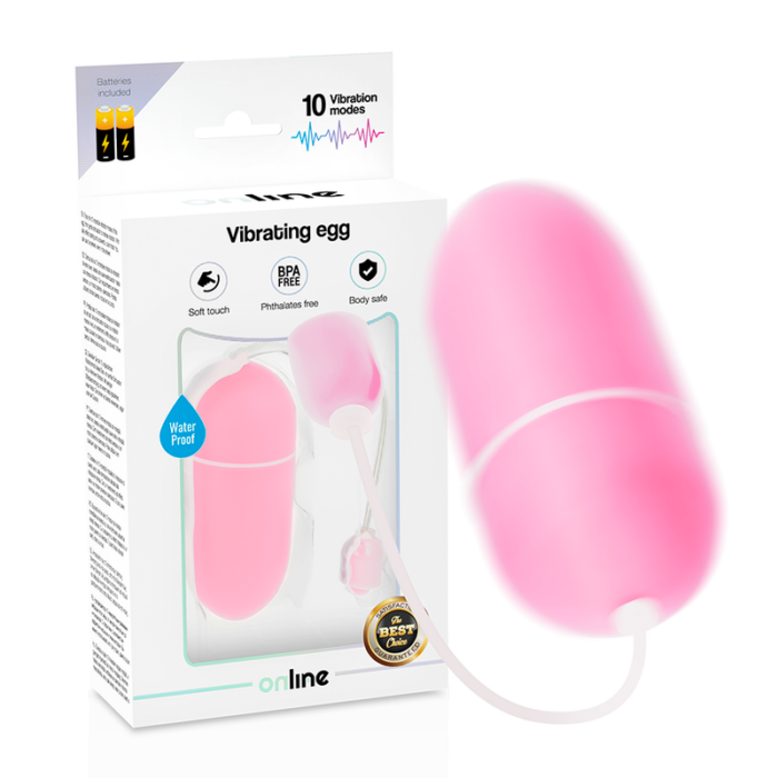 ONLINE - HUEVO VIBRADOR WATERPROOF ROSA - CandyHot - Foto 1