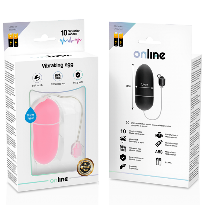 ONLINE - HUEVO VIBRADOR WATERPROOF ROSA - CandyHot - Foto 4