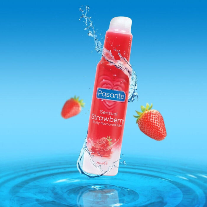 PASANTE - LUBRICANTE SABOR FRESA 75 ML - CandyHot - Foto 2