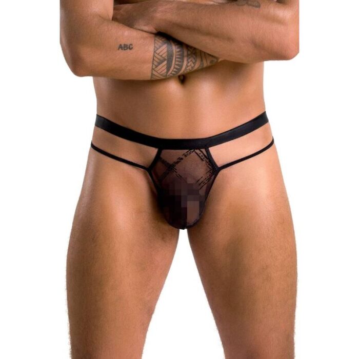 PASSION - 029 TANGA COLLIN NEGRO L/XL - CandyHot - Foto 3