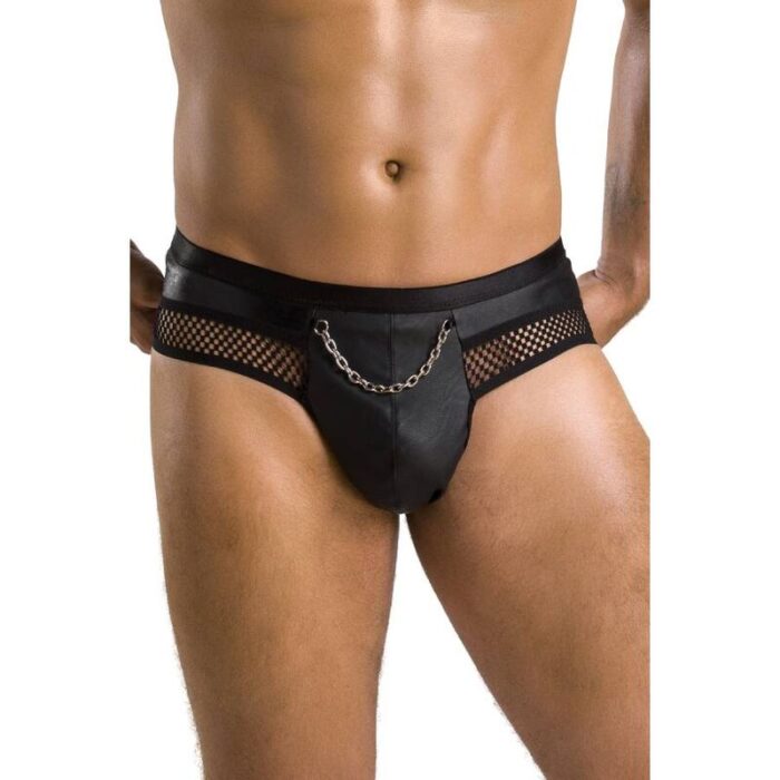 PASSION - 030 SLIP ABIERTO TOM NEGRO L/XL - CandyHot - Foto 3