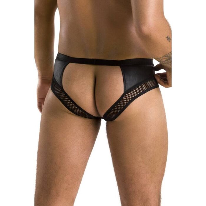 PASSION - 030 SLIP ABIERTO TOM NEGRO L/XL - CandyHot - Foto 4