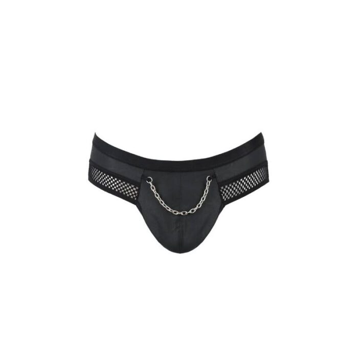 PASSION - 030 SLIP ABIERTO TOM NEGRO L/XL - CandyHot - Foto 5