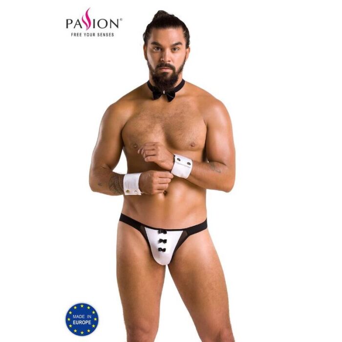PASSION - 036 SLIP ALFROJO NEGRO L/XL - CandyHot - Foto 1
