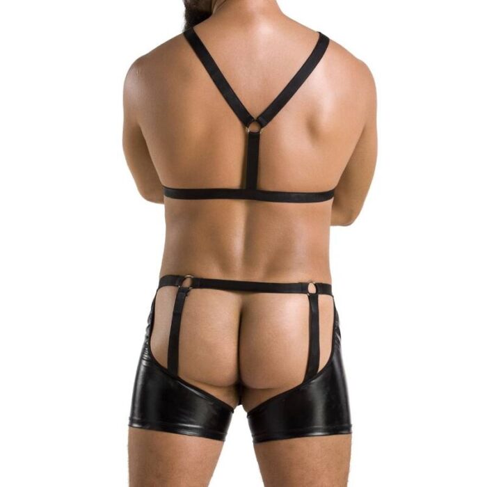 PASSION - 047 SET ARON NEGRO L/XL - CandyHot - Foto 4