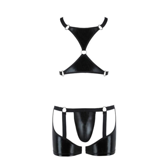 PASSION - 047 SET ARON NEGRO L/XL - CandyHot - Foto 5