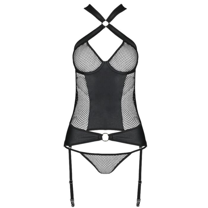 PASSION - AMANDA CORSET CUERO ECOLOGICO L/XL - CandyHot - Foto 4
