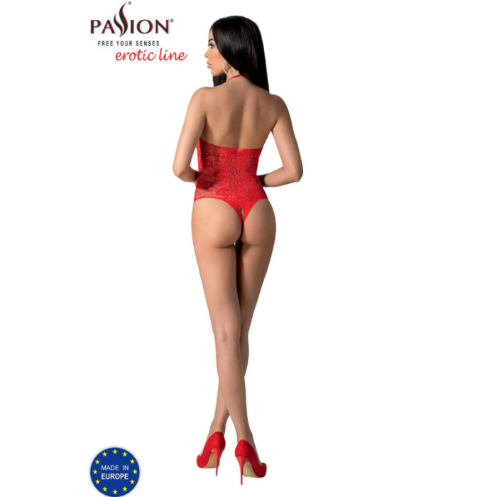 PASSION - BS094 BODYSTOCKING ROJO TALLA ÚNICA - CandyHot - Foto 4