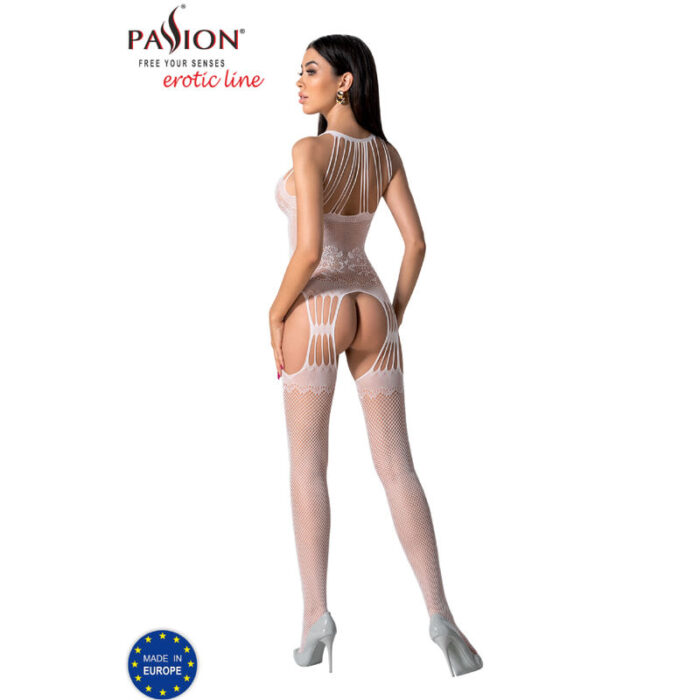 PASSION - BS095 BODYSTOCKING BLANCO TALLA ÚNICA - CandyHot - Foto 4