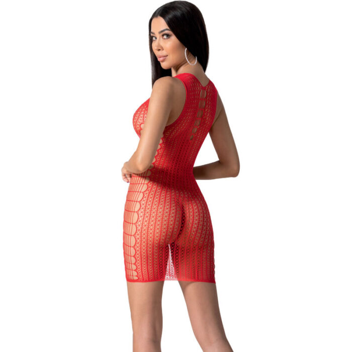 PASSION - BS097 BODYSTOCKING ROJO TALLA ÚNICA - CandyHot - Foto 2