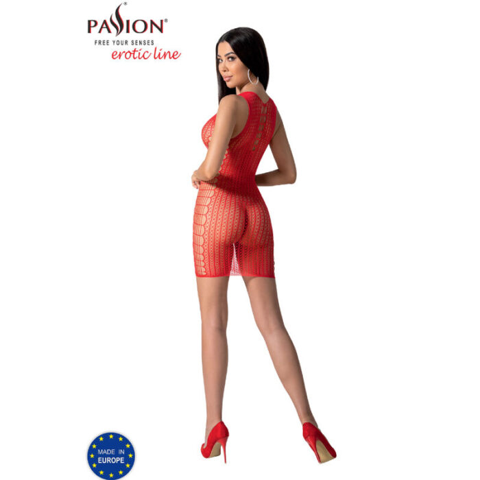 PASSION - BS097 BODYSTOCKING ROJO TALLA ÚNICA - CandyHot - Foto 4