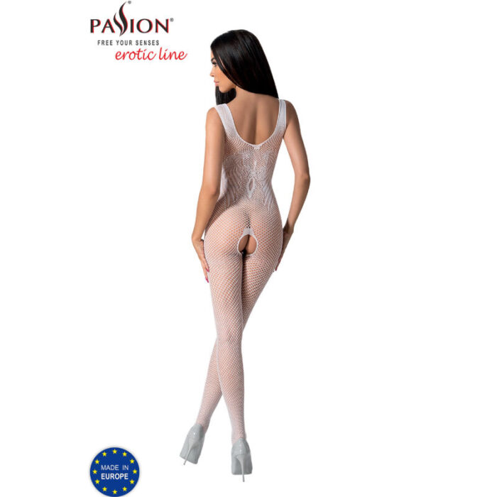PASSION - BS098 BODYSTOCKING BLANCO TALLA ÚNICA - CandyHot - Foto 4